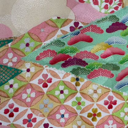 "Kyoto Cascade" Furisode Sleeve Pair
