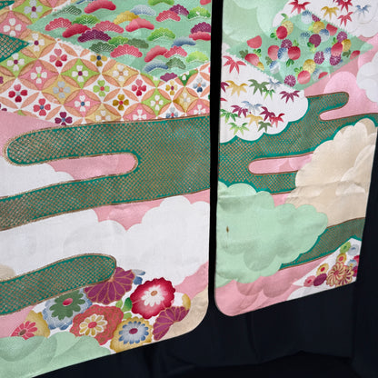 "Kyoto Cascade" Furisode Sleeve Pair