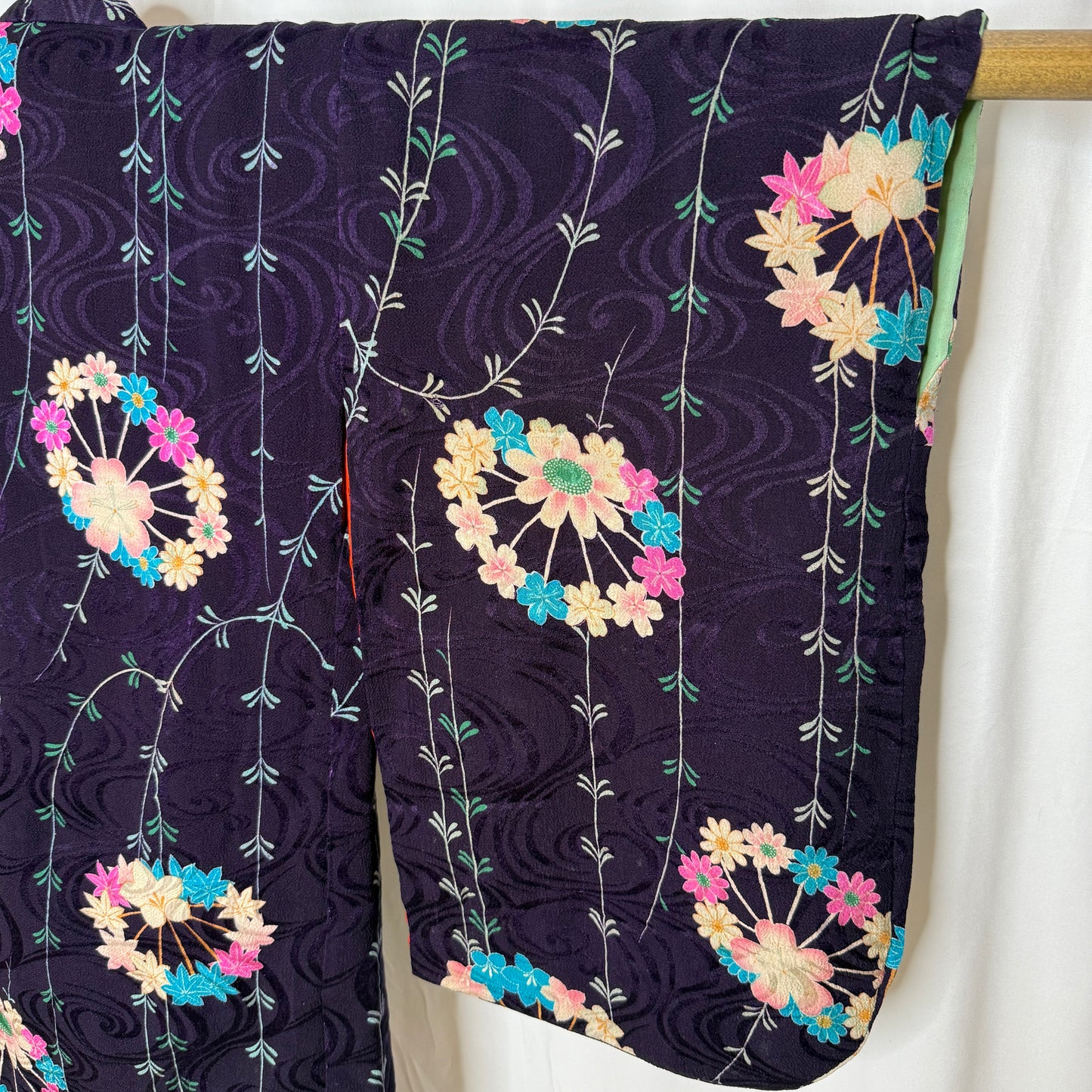 "Blossoms in Harmony" Antique Girl's Kimono & Vest