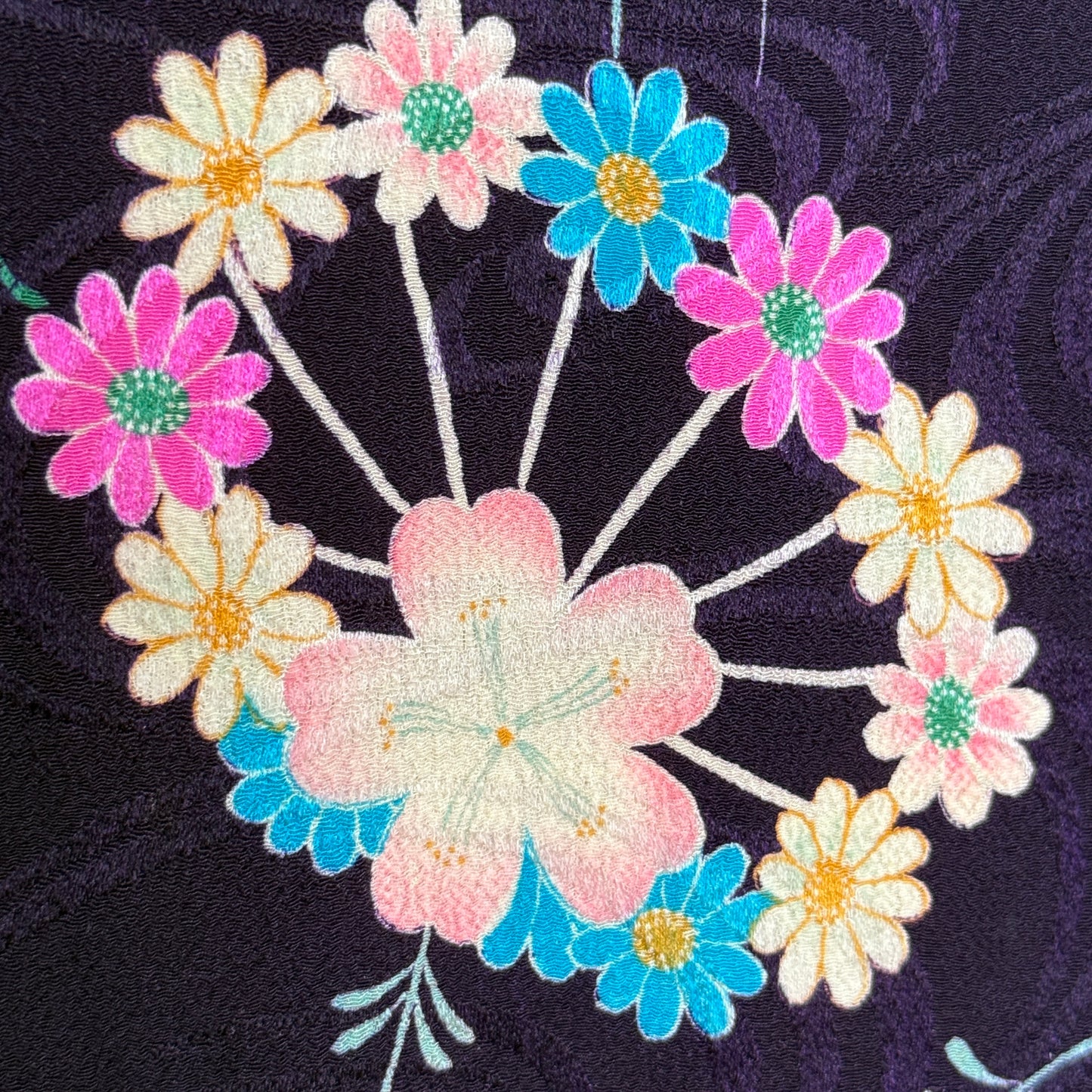"Blossoms in Harmony" Antique Girl's Kimono & Vest