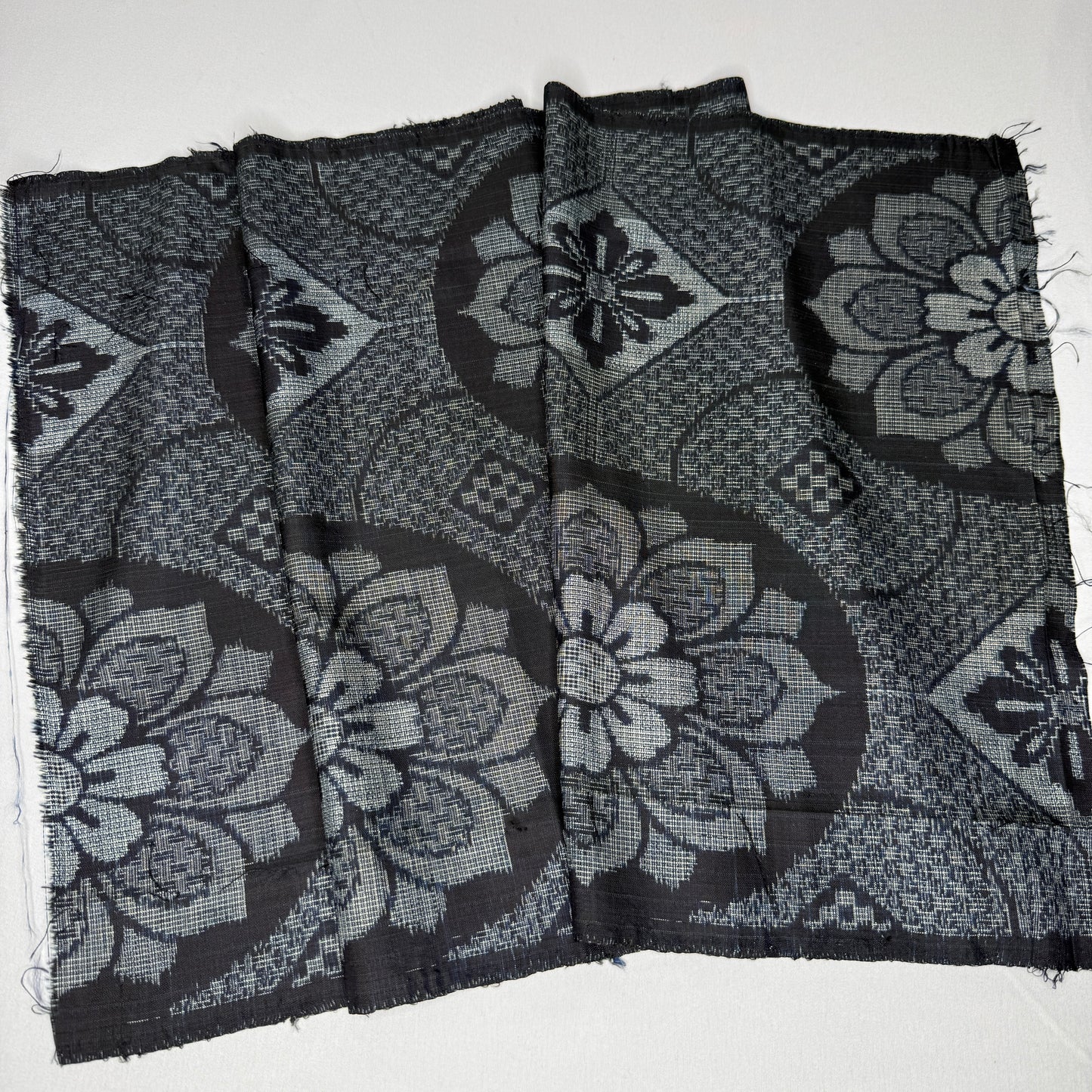 "Twilight Weave" Vintage Kimono Yardage