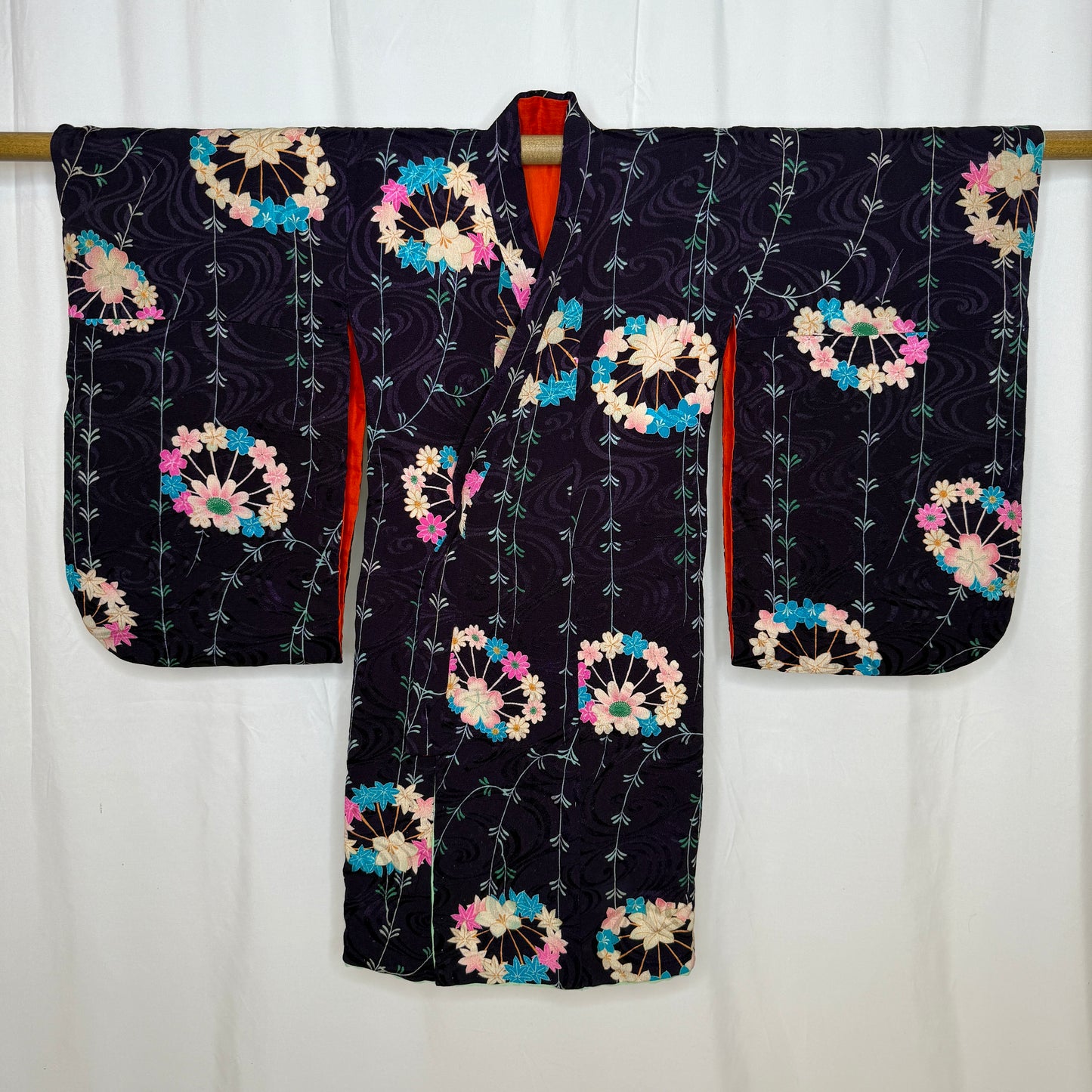 "Blossoms in Harmony" Antique Girl's Kimono & Vest