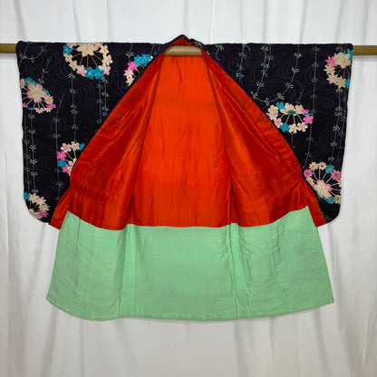 "Blossoms in Harmony" Antique Girl's Kimono & Vest