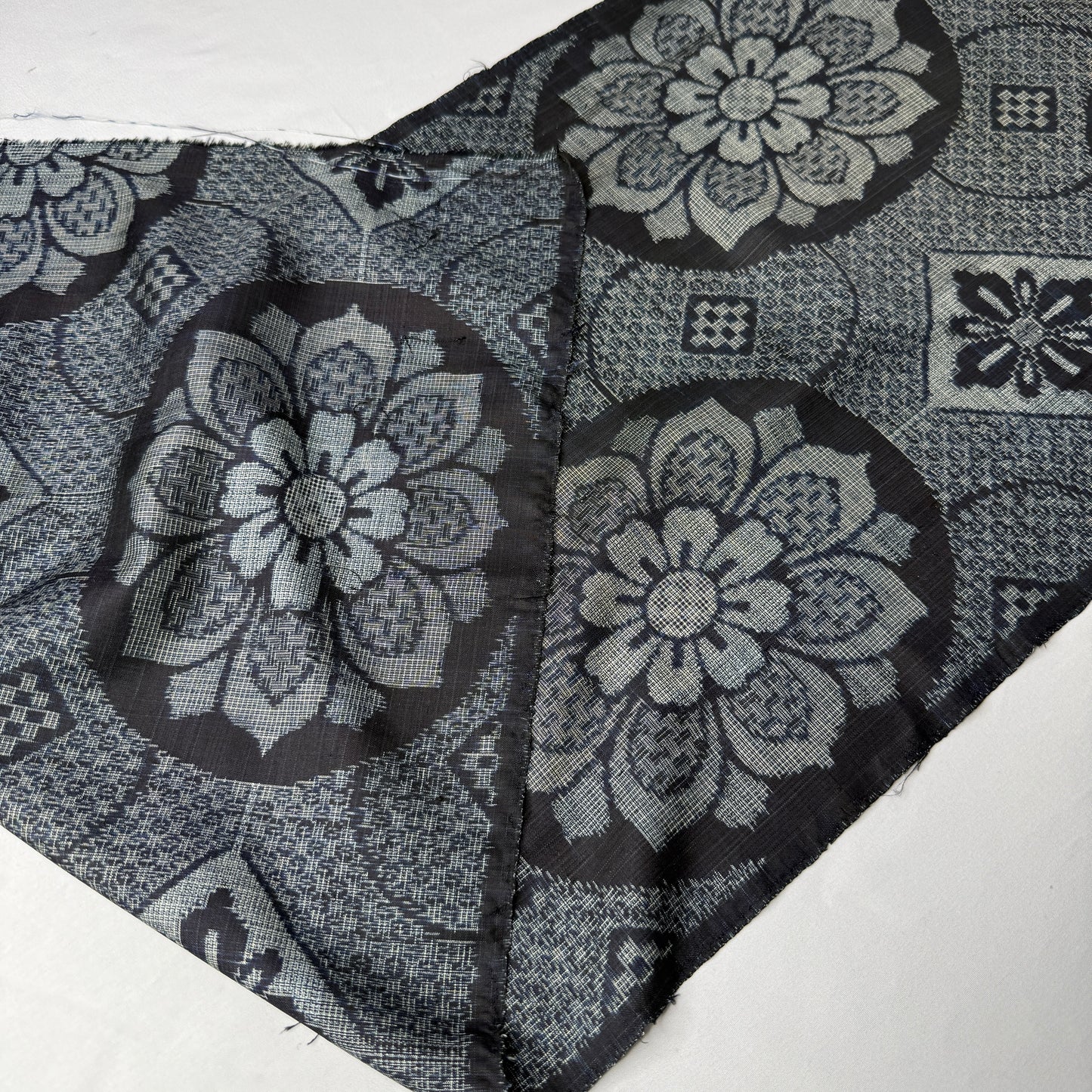 "Twilight Weave" Vintage Kimono Yardage