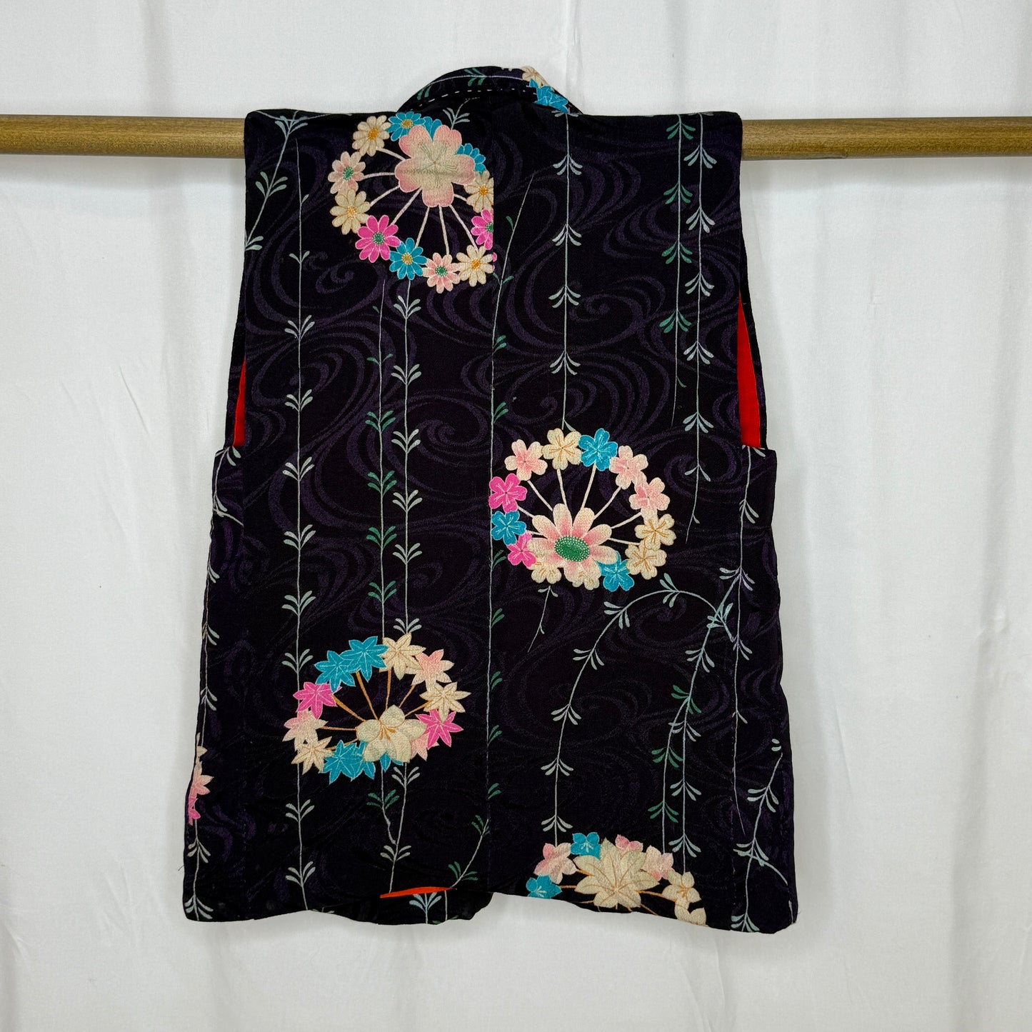 "Blossoms in Harmony" Antique Girl's Kimono & Vest