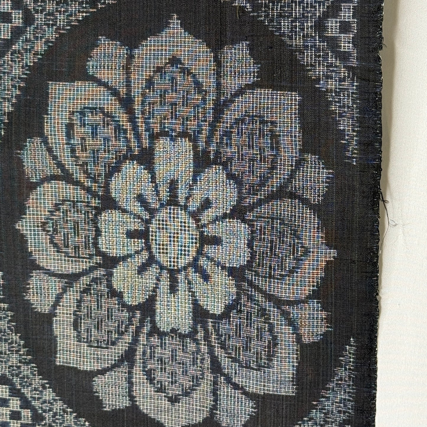 "Twilight Weave" Vintage Kimono Yardage