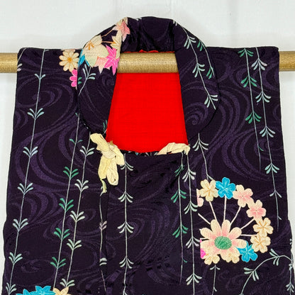 "Blossoms in Harmony" Antique Girl's Kimono & Vest