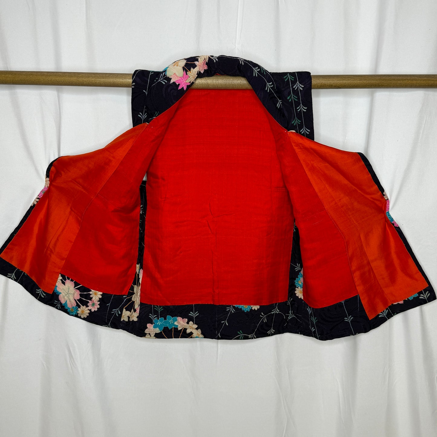 "Blossoms in Harmony" Antique Girl's Kimono & Vest