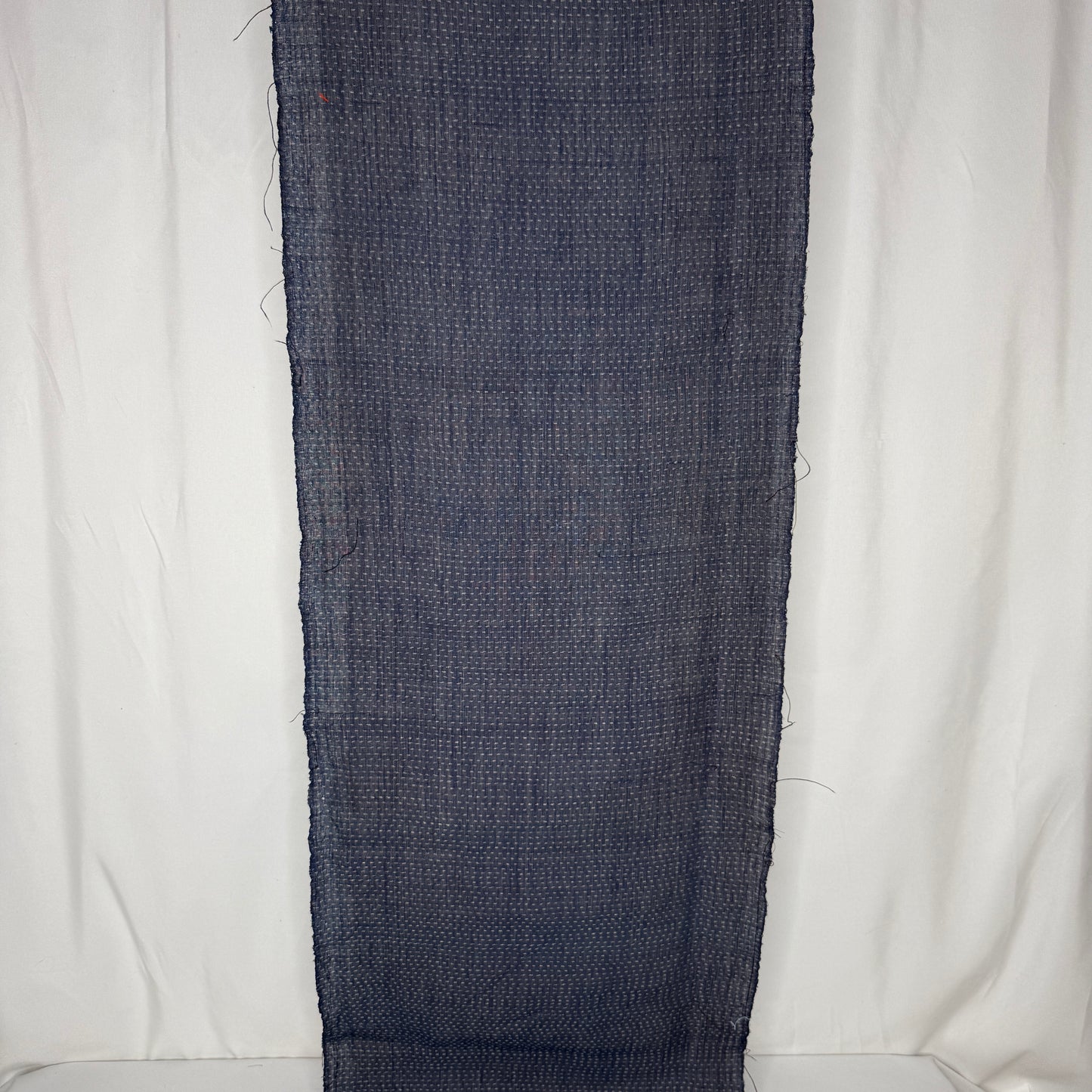 "Indigo Dashes" Vintage Kimono Yardage