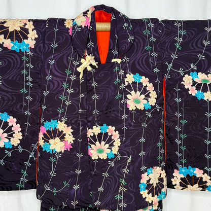 "Blossoms in Harmony" Antique Girl's Kimono & Vest