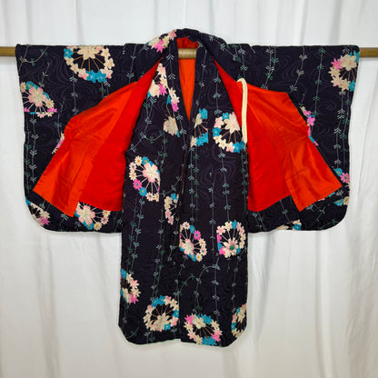 "Blossoms in Harmony" Antique Girl's Kimono & Vest