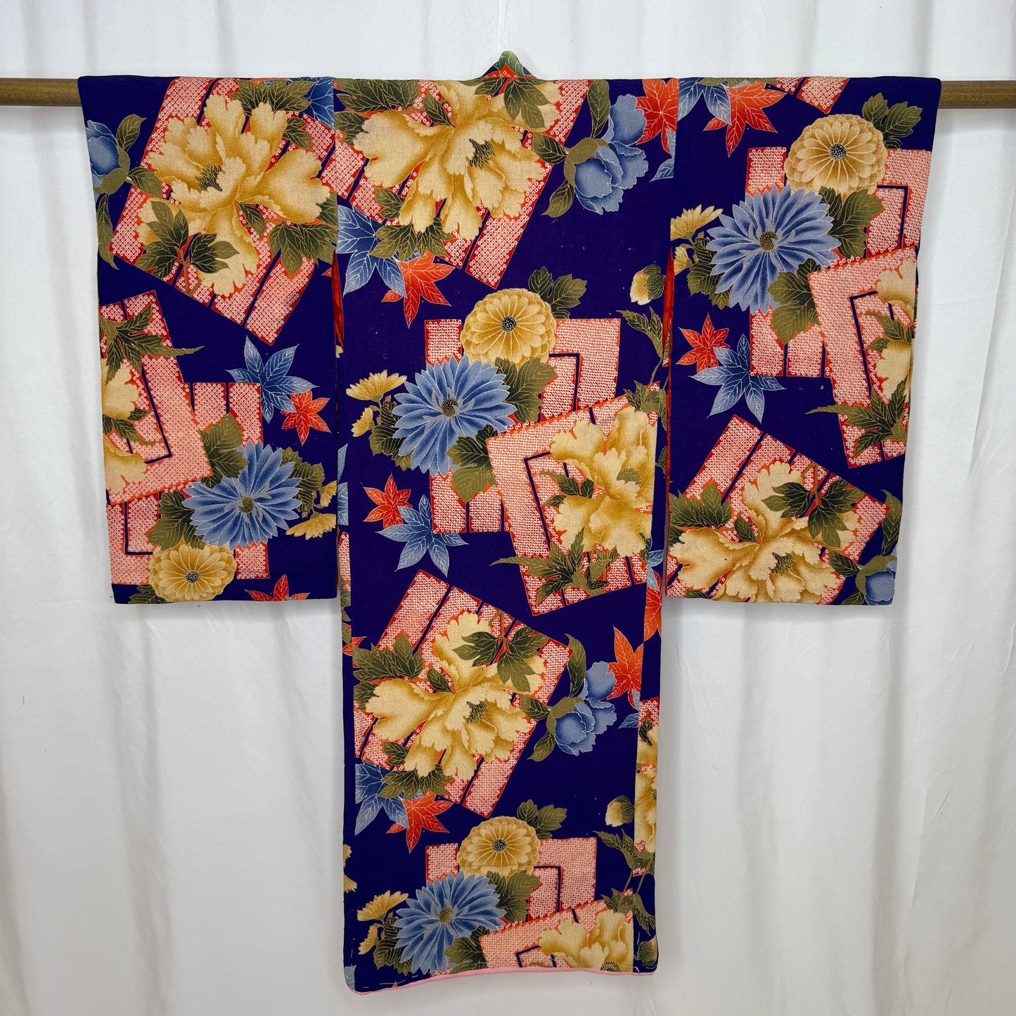 "Seasonal Charm" Antique Girl's Kimono