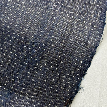 "Indigo Dashes" Vintage Kimono Yardage