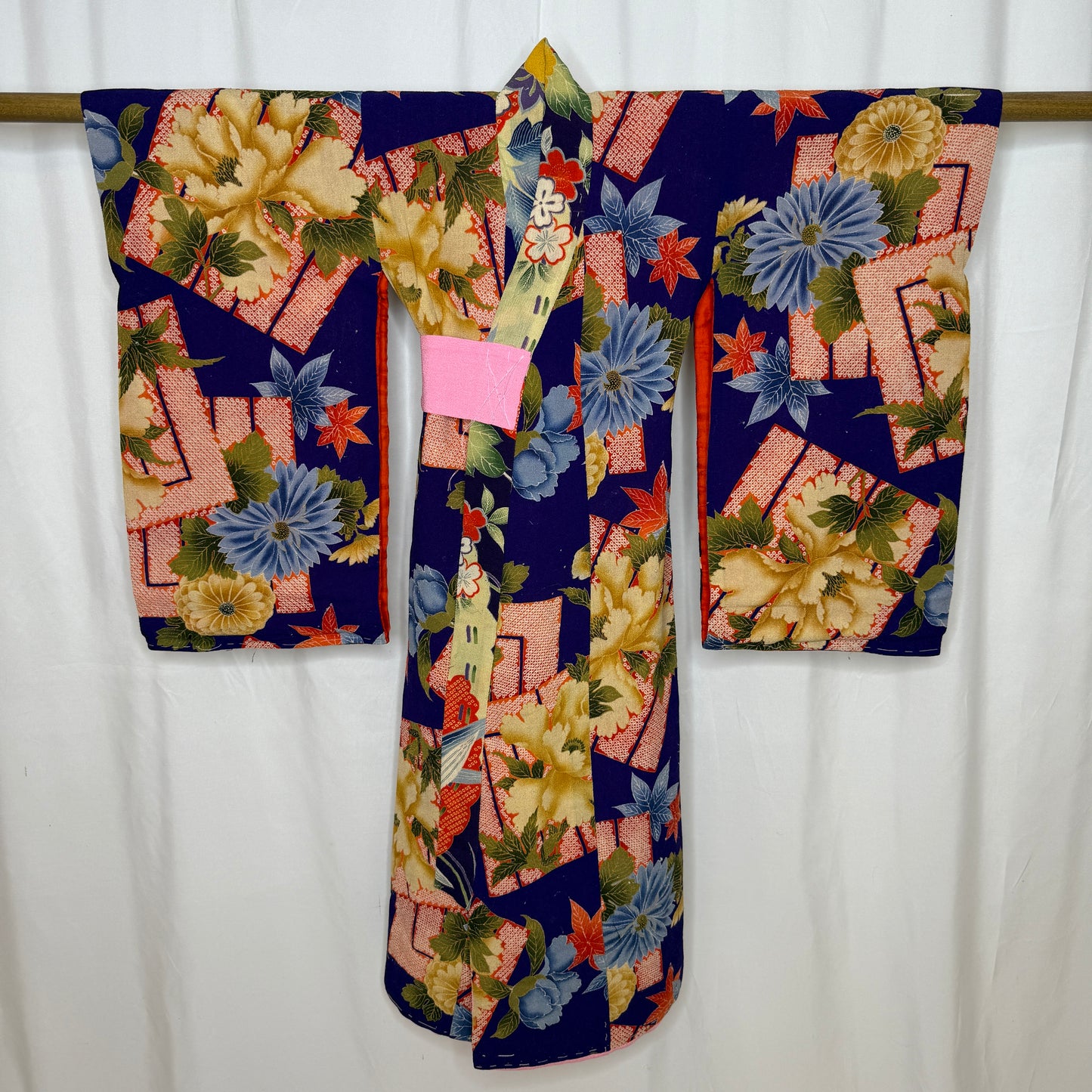 "Seasonal Charm" Antique Girl's Kimono