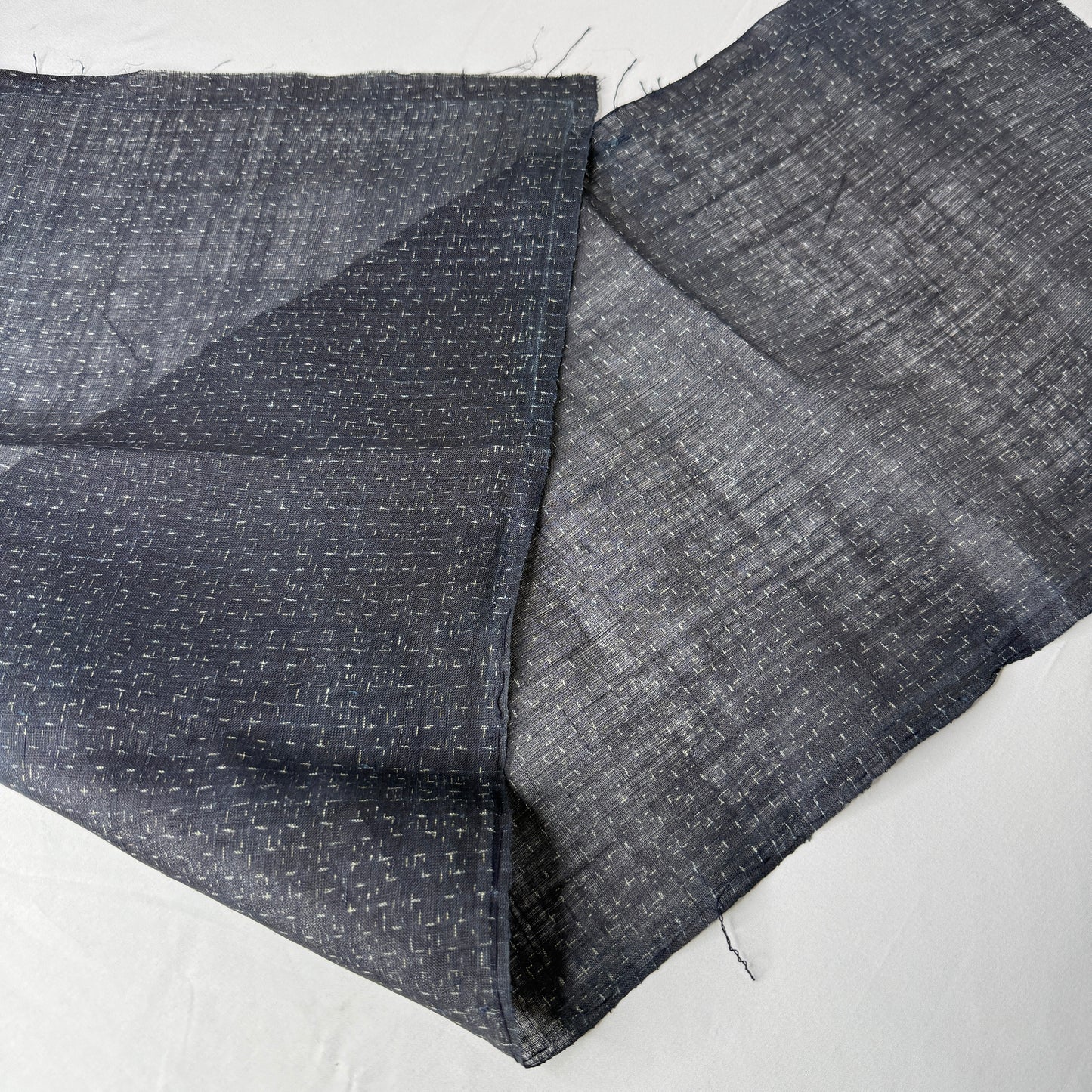 "Indigo Ink" Vintage Kimono Yardage