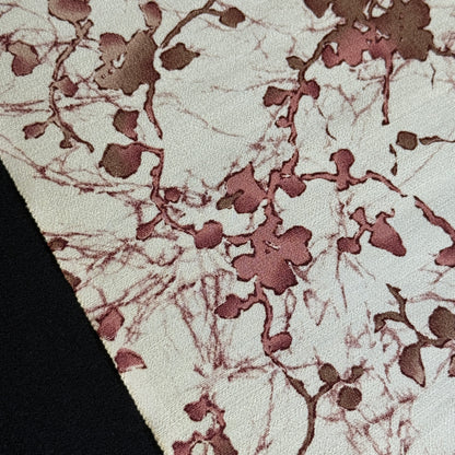 "Crackle Florals" Vintage Kimono Yardage