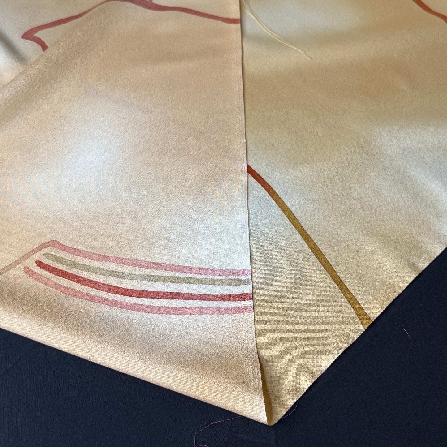 "Golden Horizon" Vintage Kimono Yardage