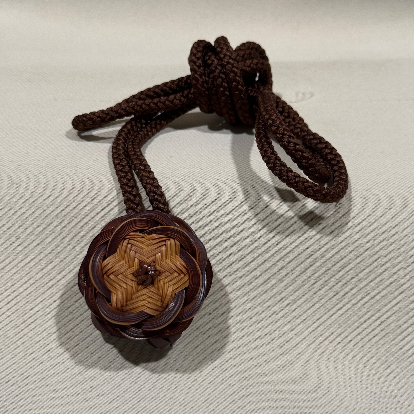 "Woven Rosette" Vintage Bolo Tie