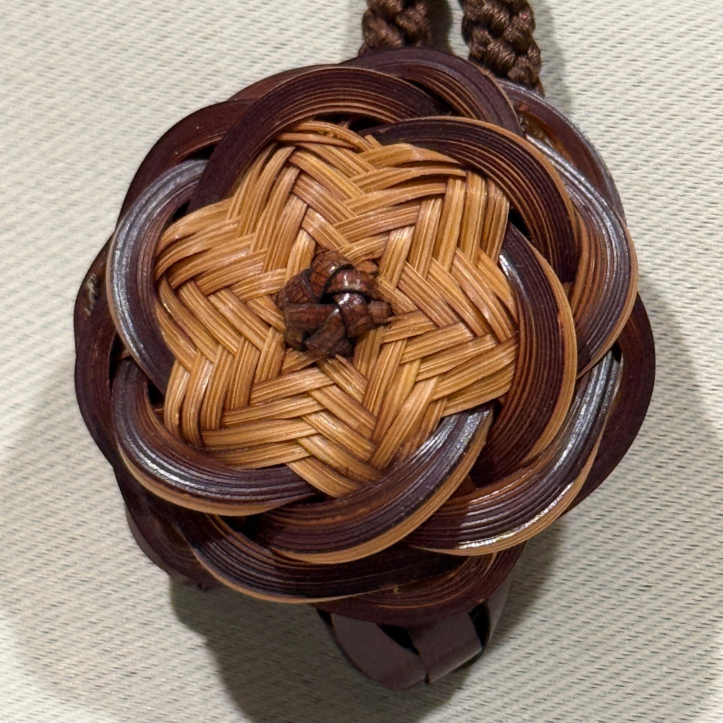 "Woven Rosette" Vintage Bolo Tie