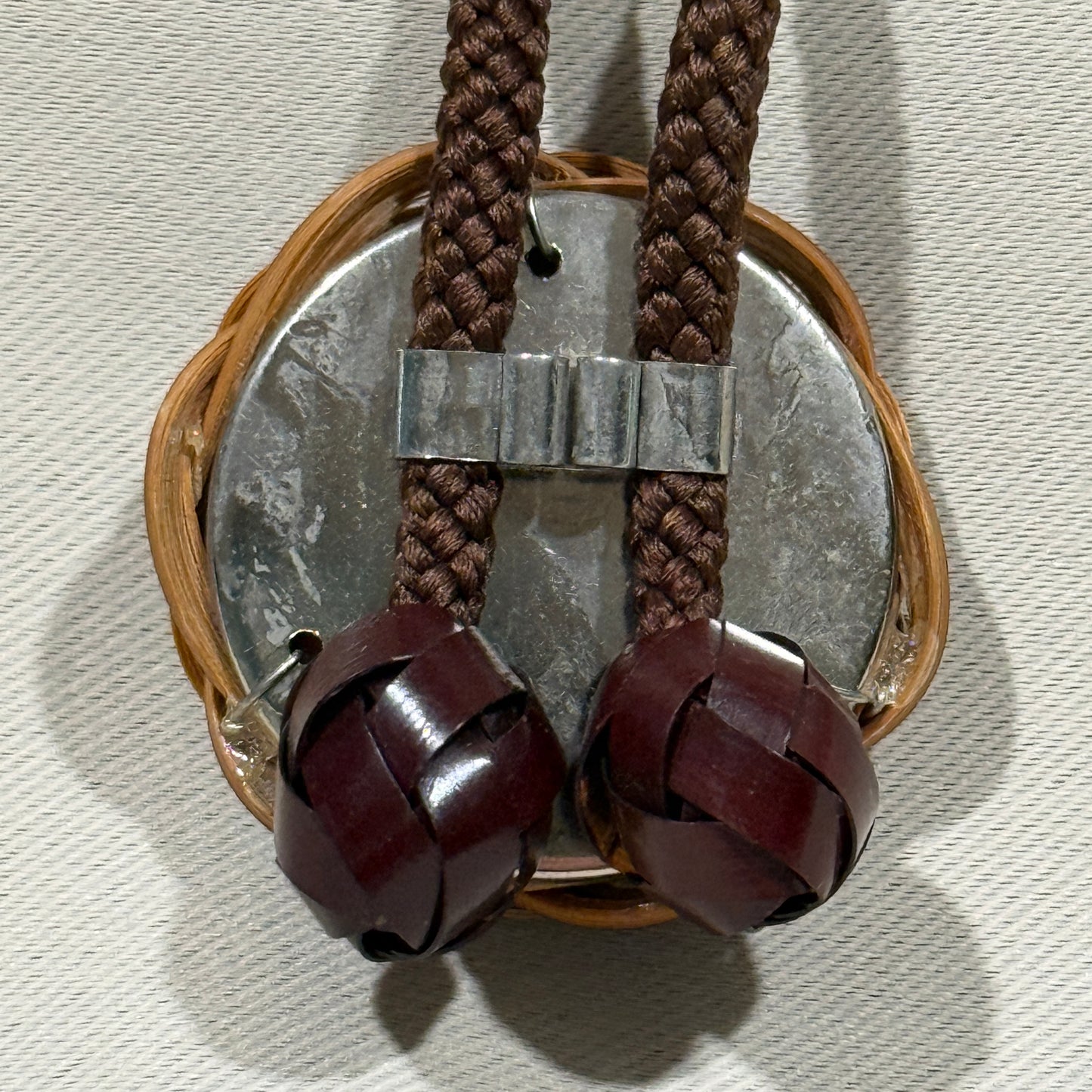 "Woven Rosette" Vintage Bolo Tie