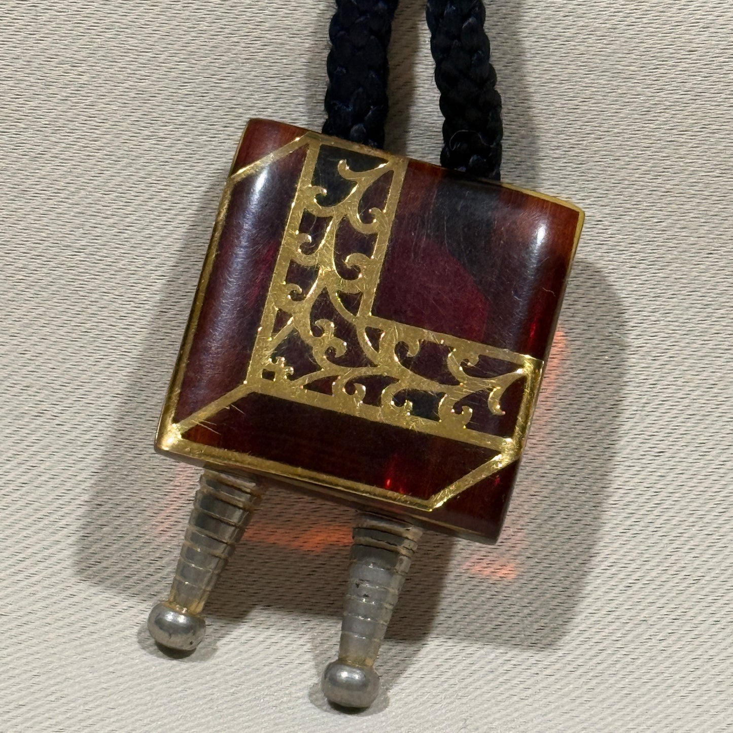 "Deco Glow" Vintage Bolo Tie