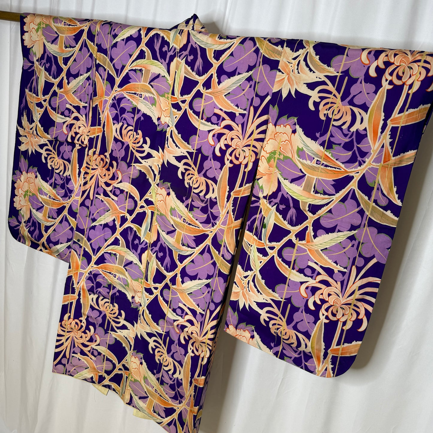 "Chrysanthemum Flair" Antique Girl's Kimono