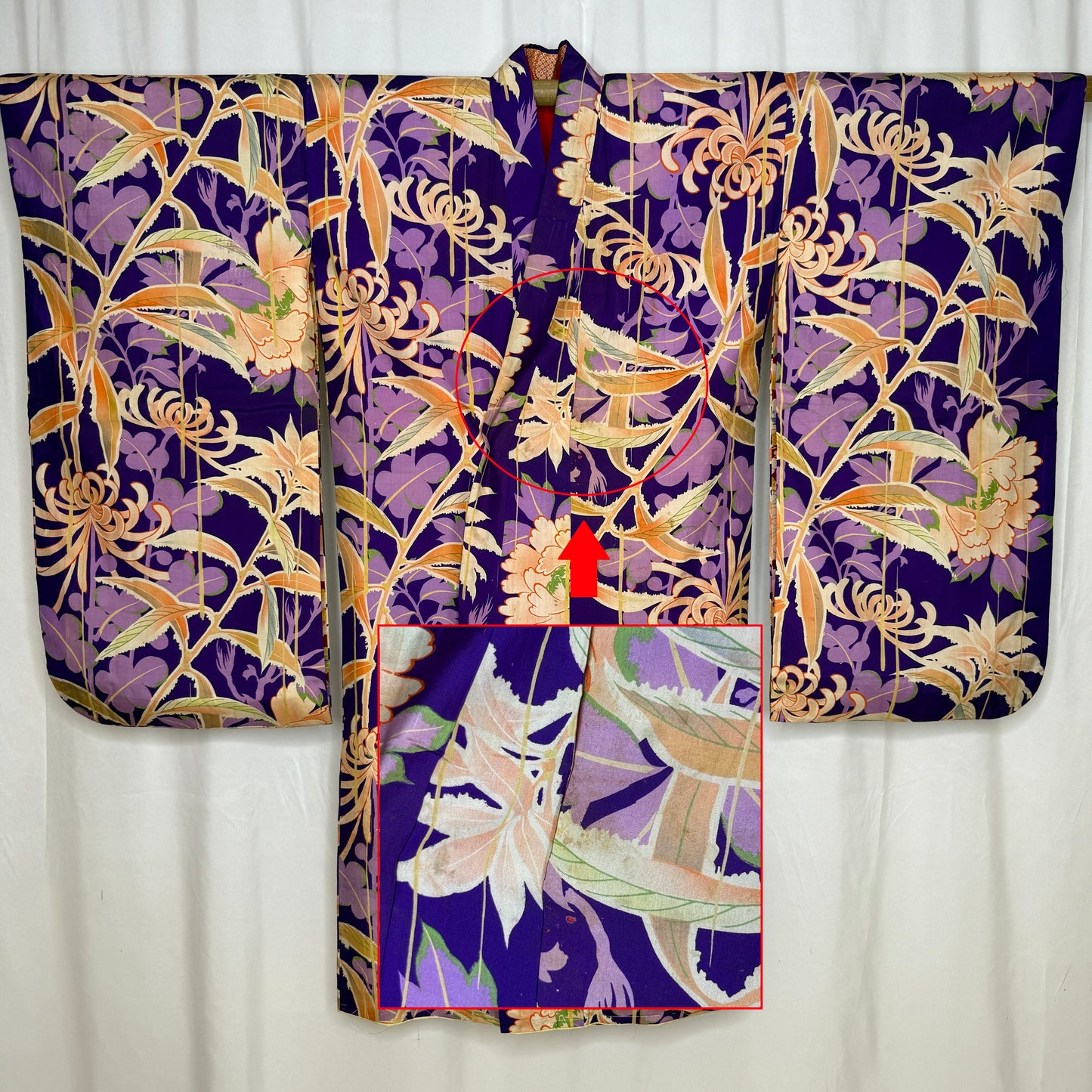 "Chrysanthemum Flair" Antique Girl's Kimono
