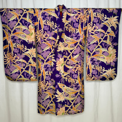 "Chrysanthemum Flair" Antique Girl's Kimono