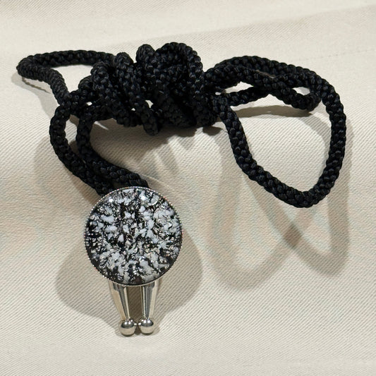 "Snowfall Static" Vintage Bolo Tie