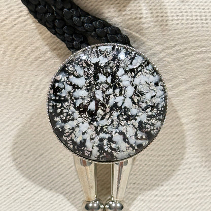 "Snowfall Static" Vintage Bolo Tie