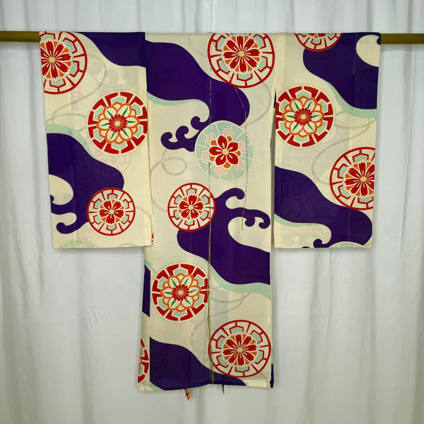 "Great Wave" Vintage Girl's Kimono