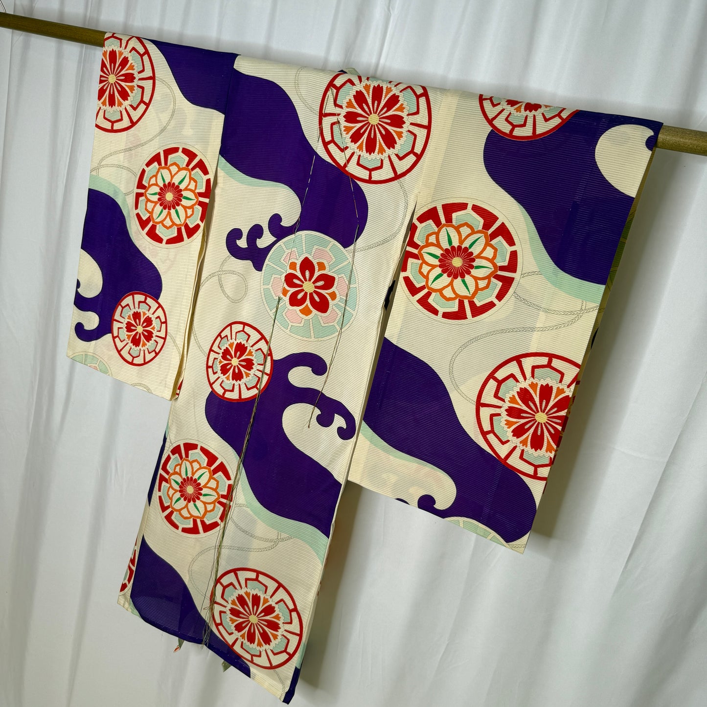 "Great Wave" Vintage Girl's Kimono