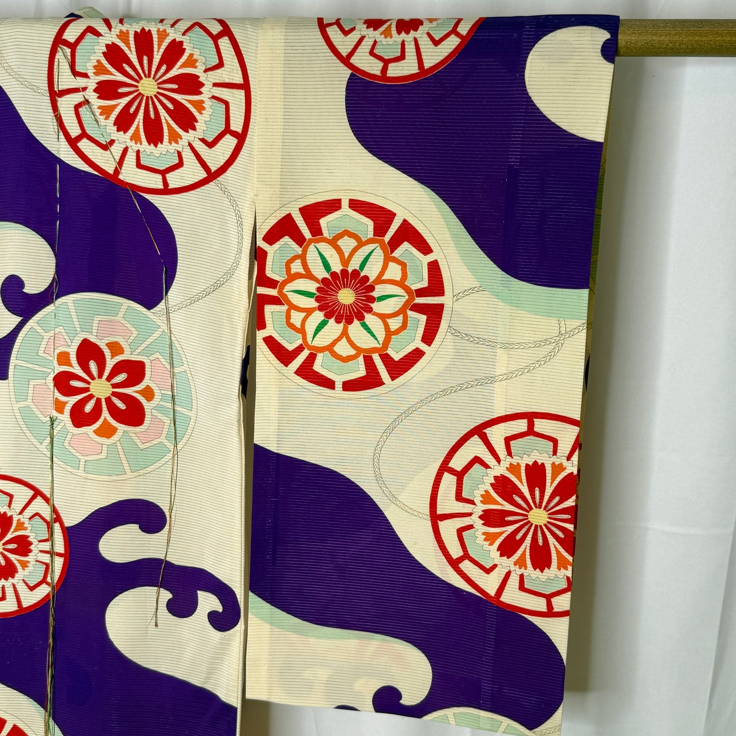 "Great Wave" Vintage Girl's Kimono