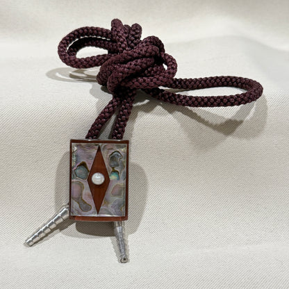 "Abalone Pearl" Vintage Bolo Tie