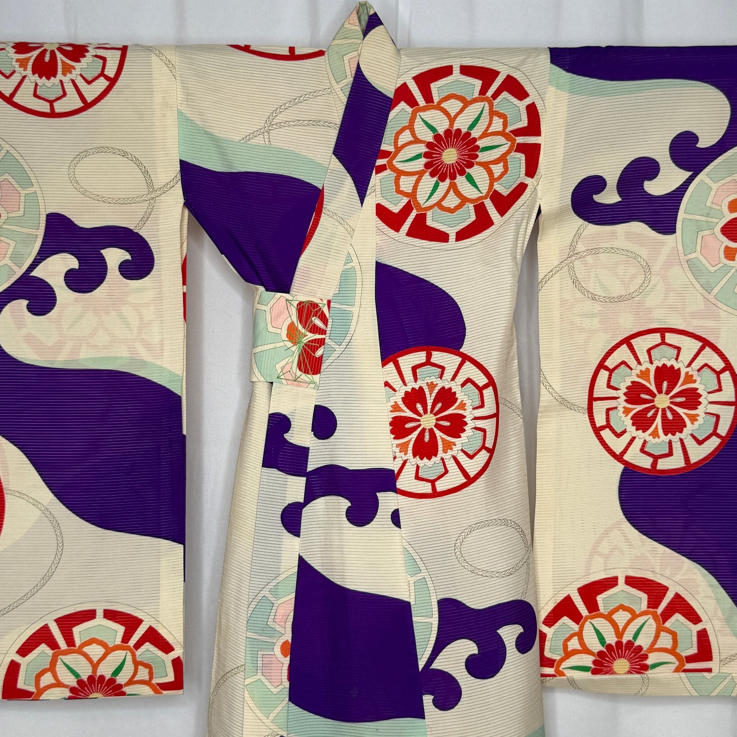 "Great Wave" Vintage Girl's Kimono