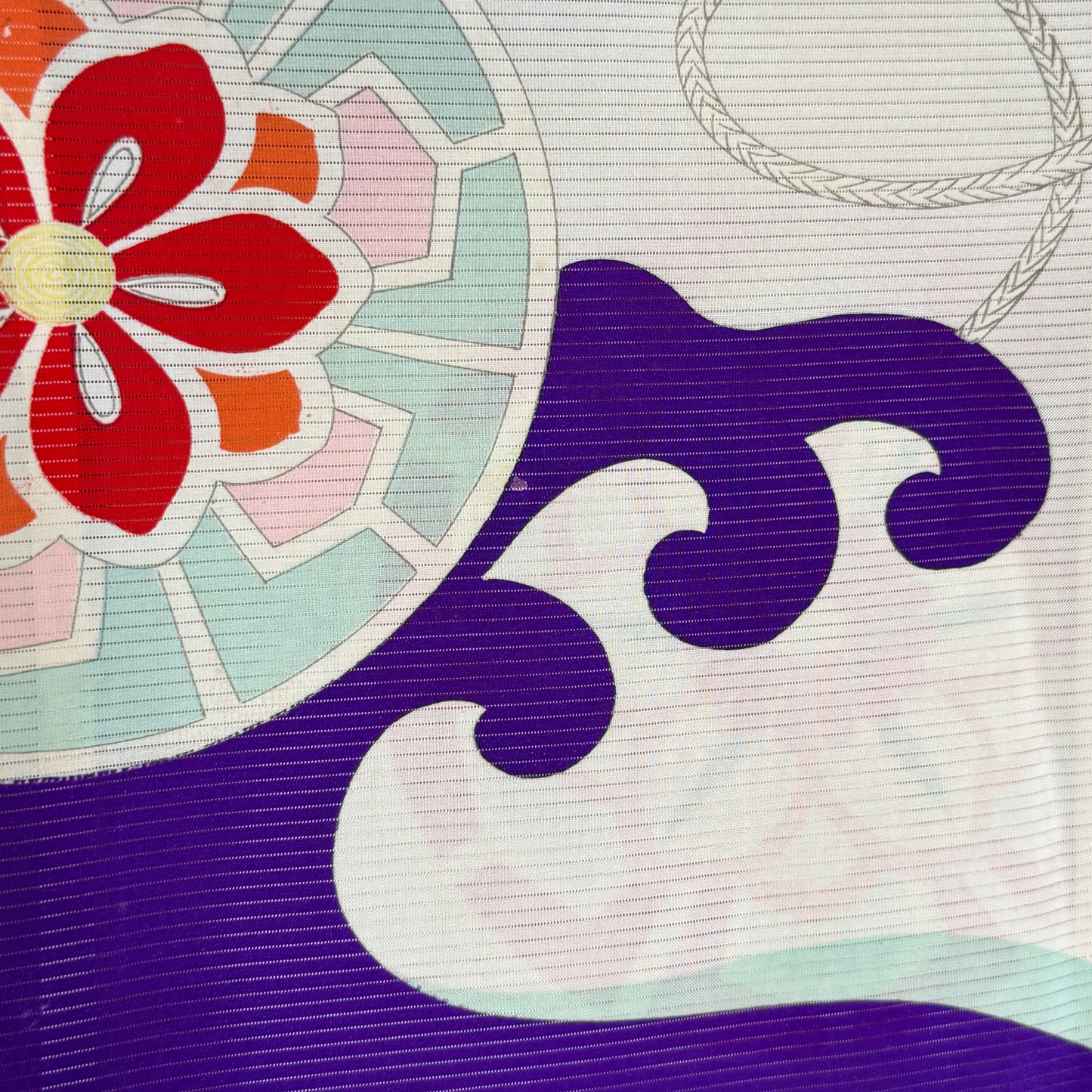 "Great Wave" Vintage Girl's Kimono