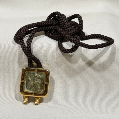 "Amber Shimmer" Vintage Bolo Tie