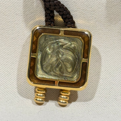 "Amber Shimmer" Vintage Bolo Tie