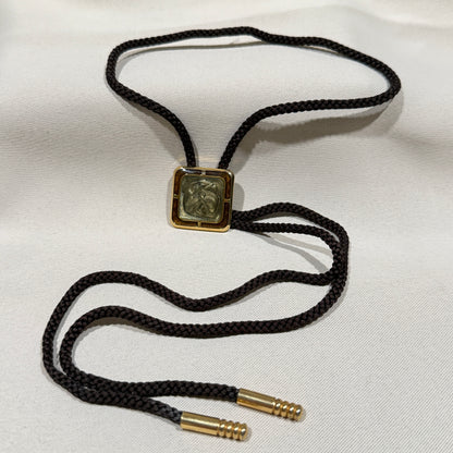 "Amber Shimmer" Vintage Bolo Tie