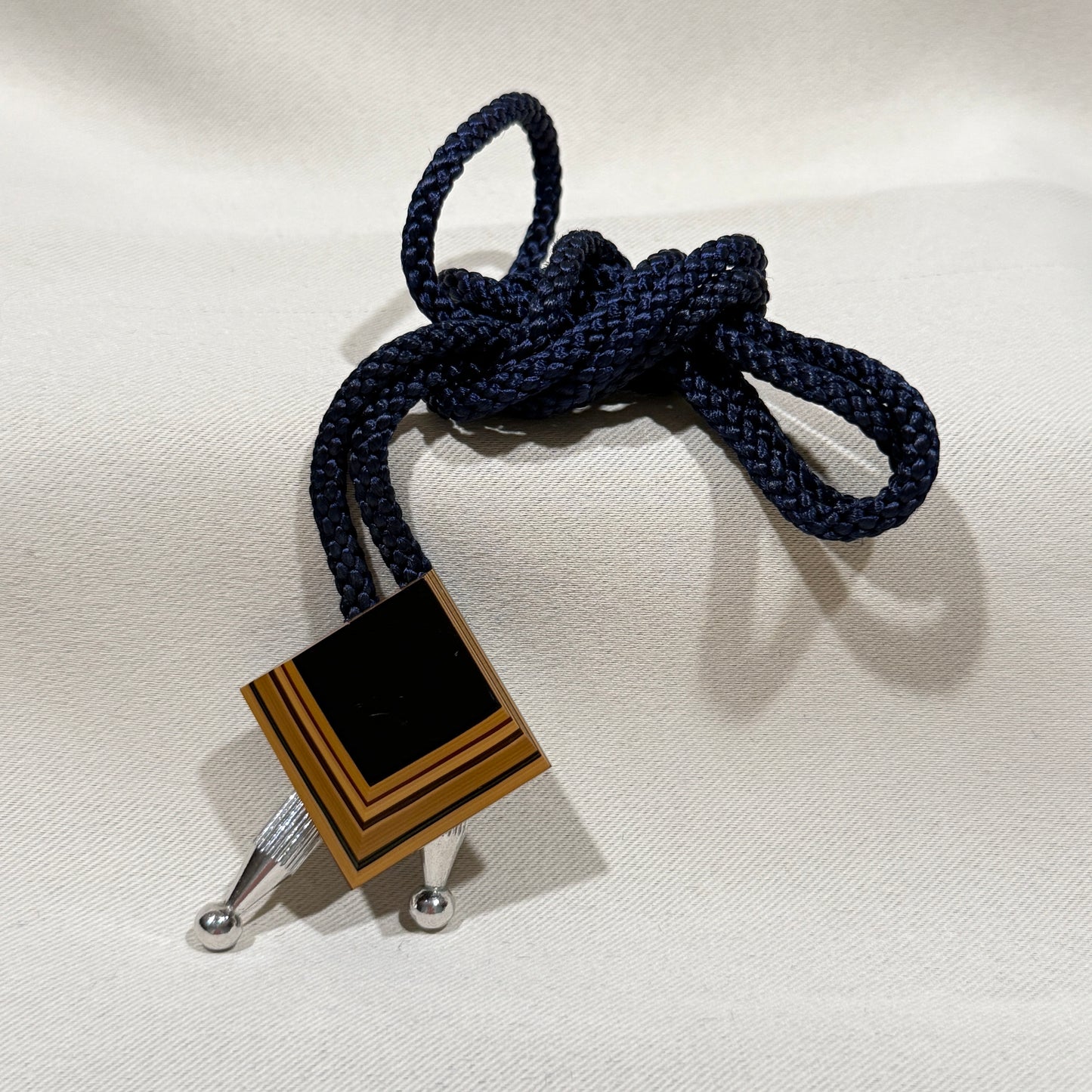 "Coffee Layers" Vintage Bolo Tie
