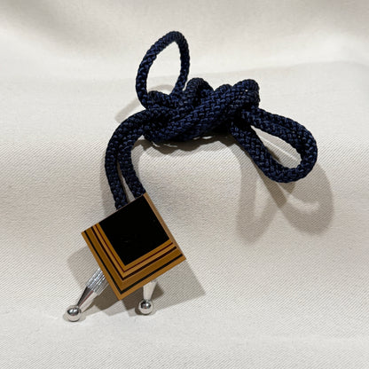 "Coffee Layers" Vintage Bolo Tie