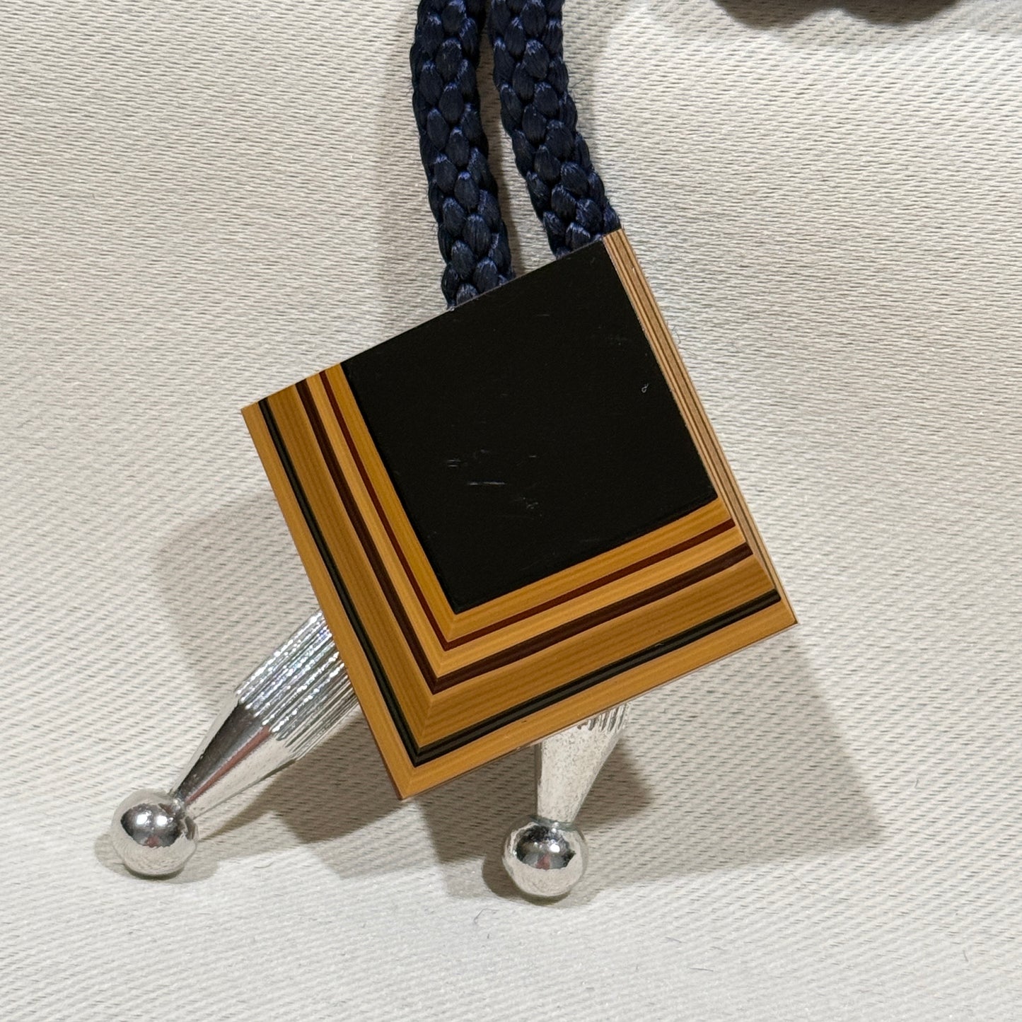 "Coffee Layers" Vintage Bolo Tie