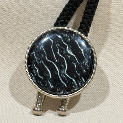 "Lunar Ripple" Vintage Bolo Tie