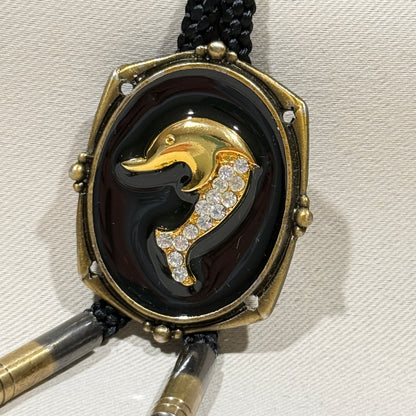 "Dolphin Glam" Vintage Bolo Tie