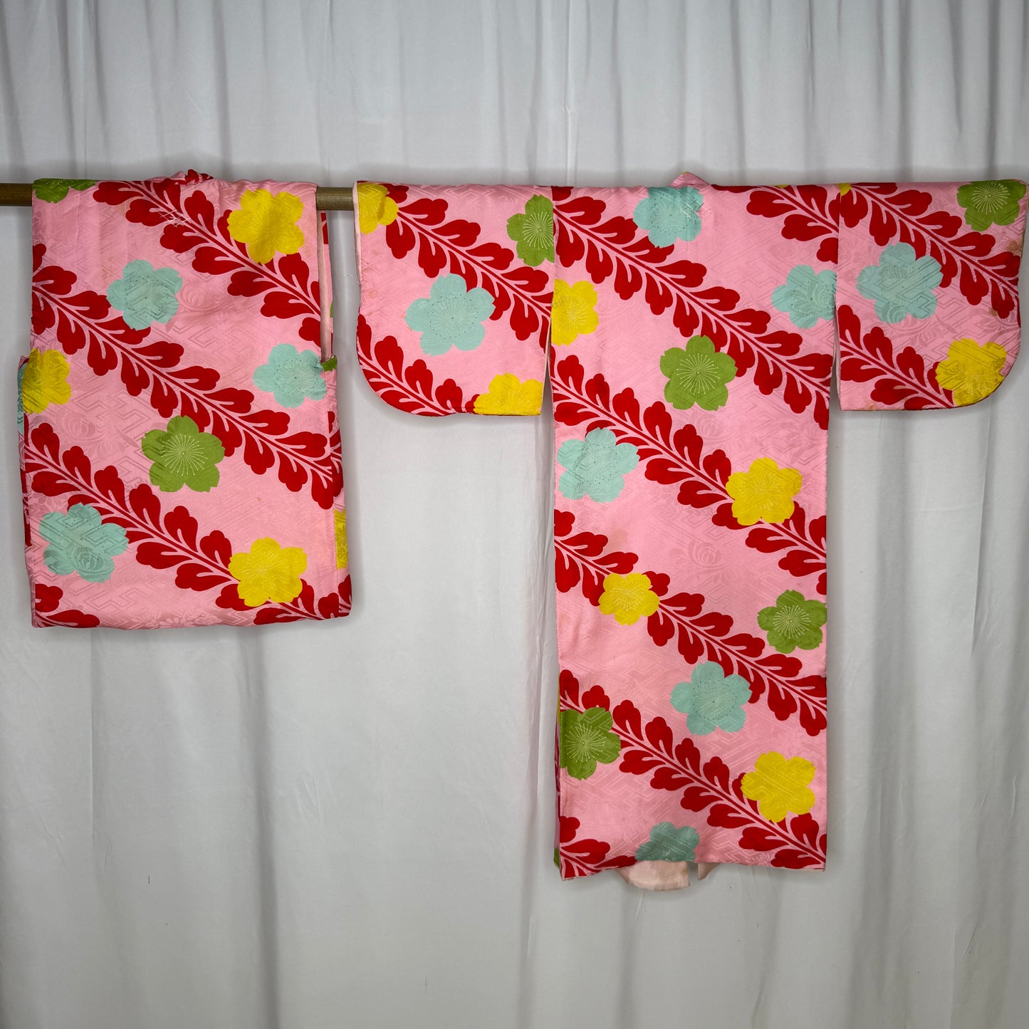 "Padded Pink" Vintage Girl's Kimono and Vest