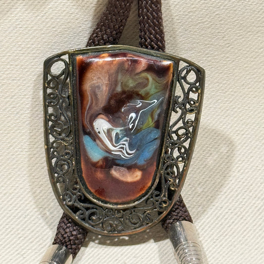 "Sedona Swirl" Vintage Bolo Tie