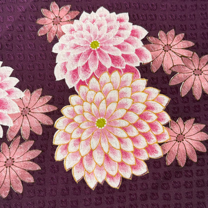 "Furisode Mums" Vintage Kimono Yardage