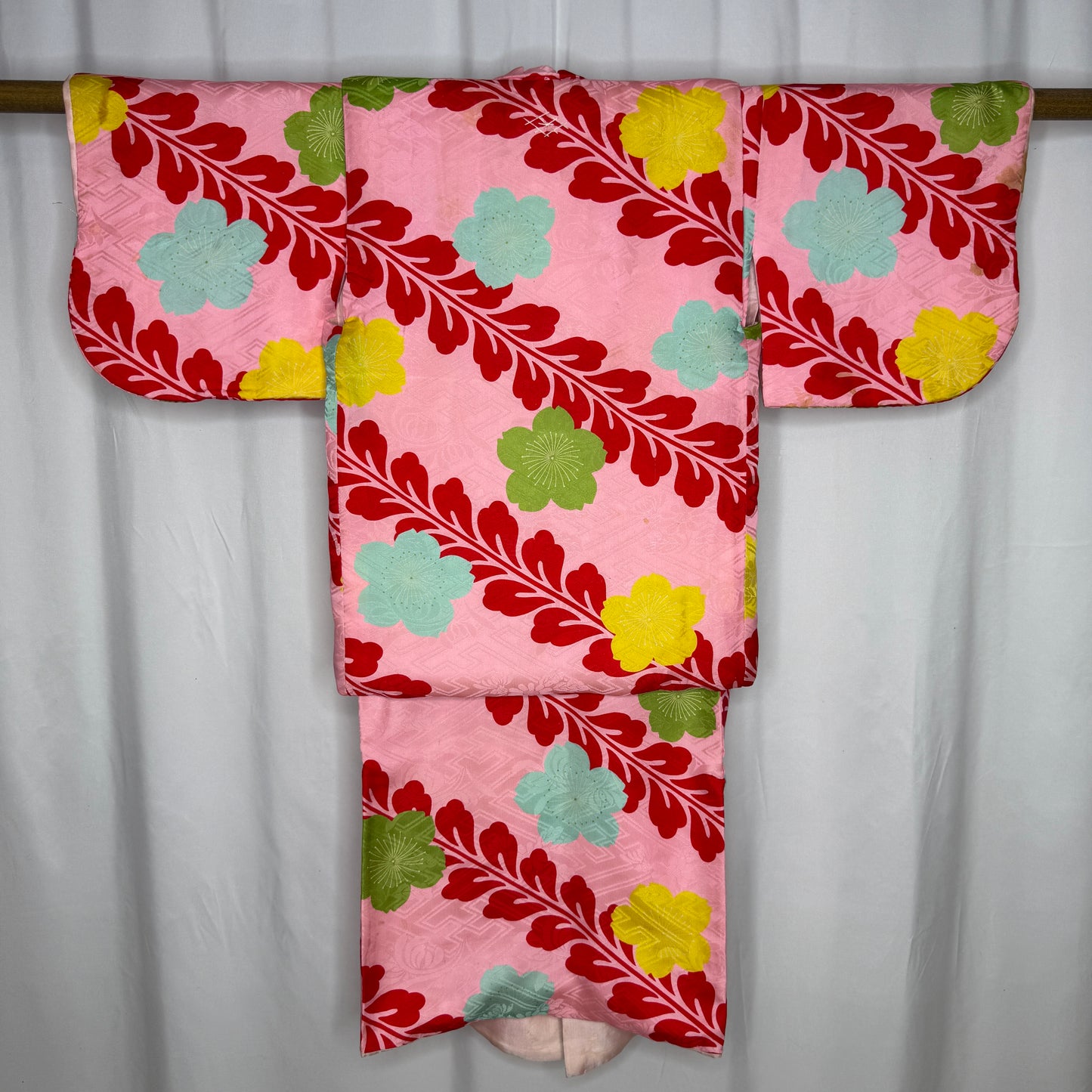 "Padded Pink" Vintage Girl's Kimono and Vest