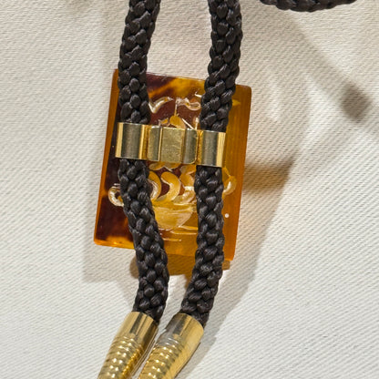 "Amber Voyage" Vintage Bolo Tie