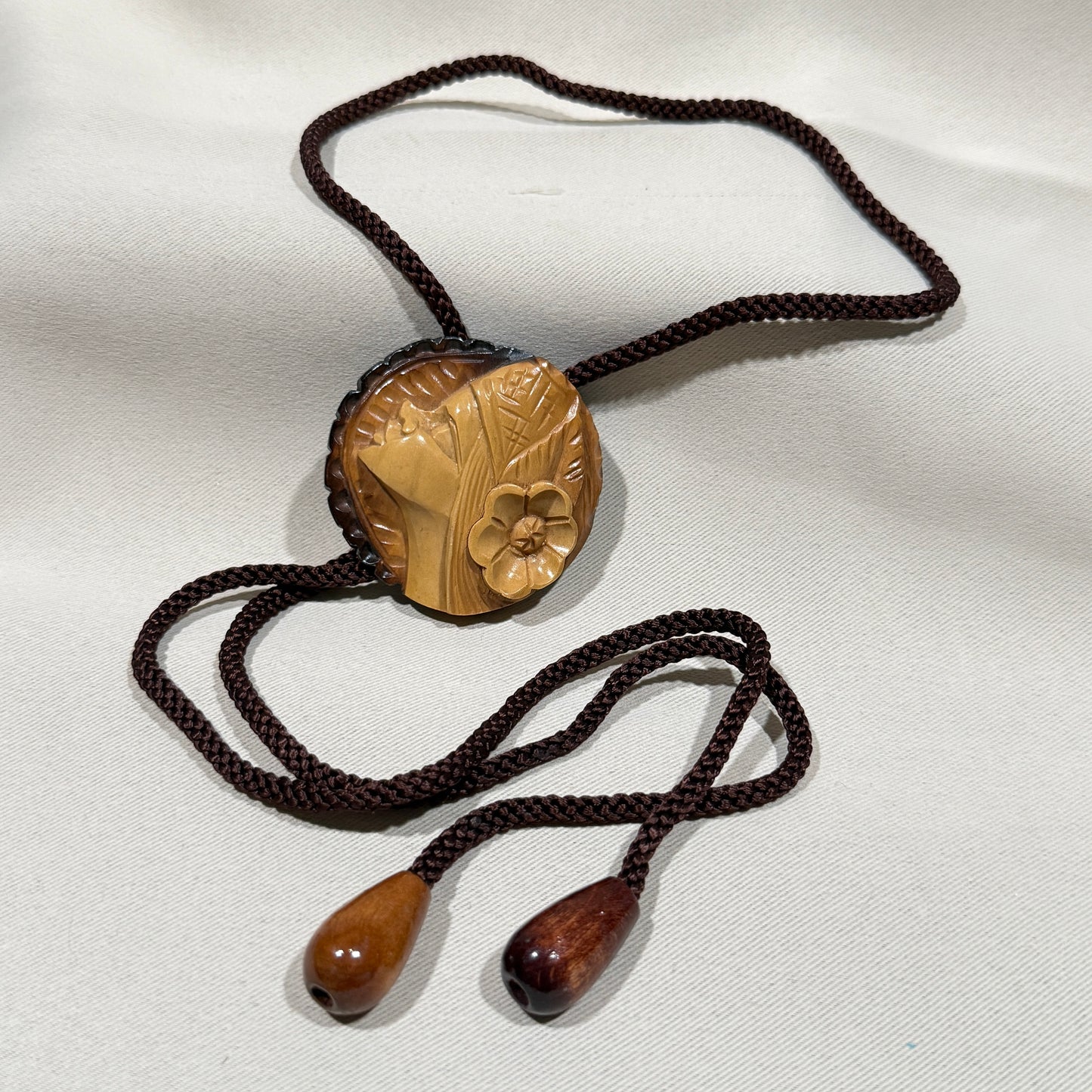 "Woodland Muse" Vintage Bolo Tie